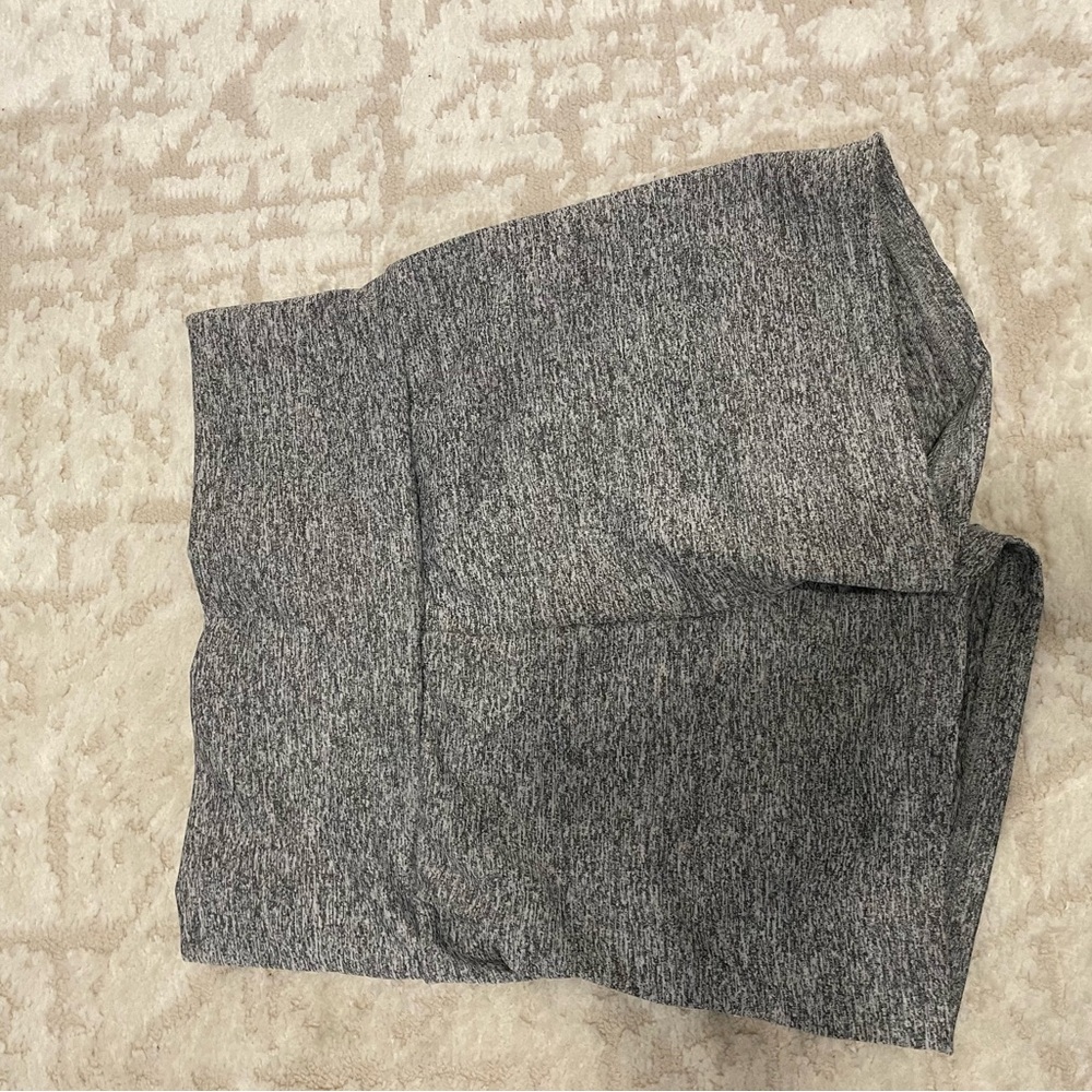 Gray High-Waisted Shorts
